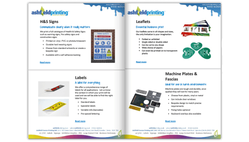 inside pages for the a-z guide to print