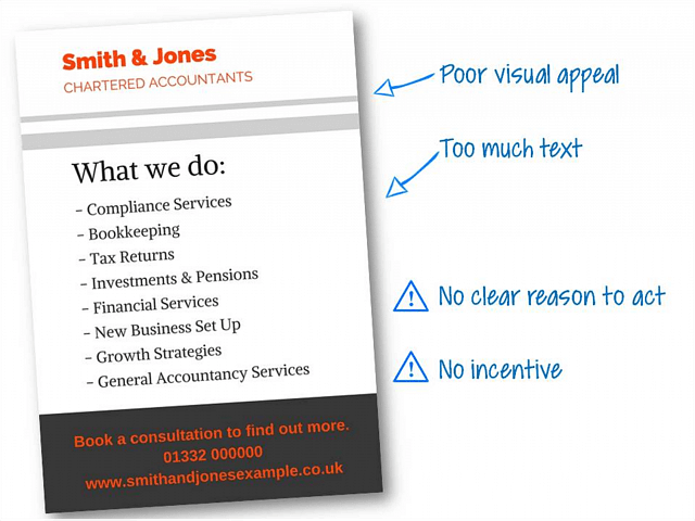A bad flyer example