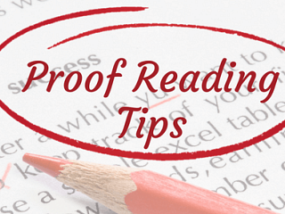 12 Top Tips for Proof Reading