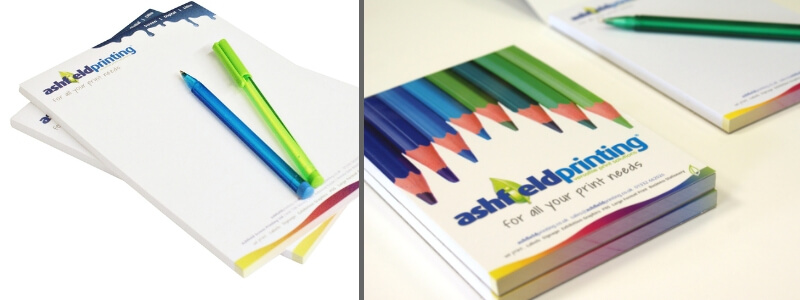 Full colour printed notepads