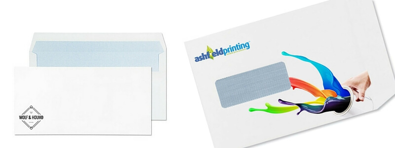 Printed enveloped full and single colour