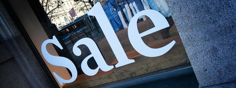 Image of Vinyl letters on a shop window